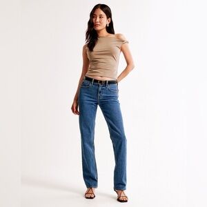 Abercrombie & Fitch Blue Straight Leg Jeans